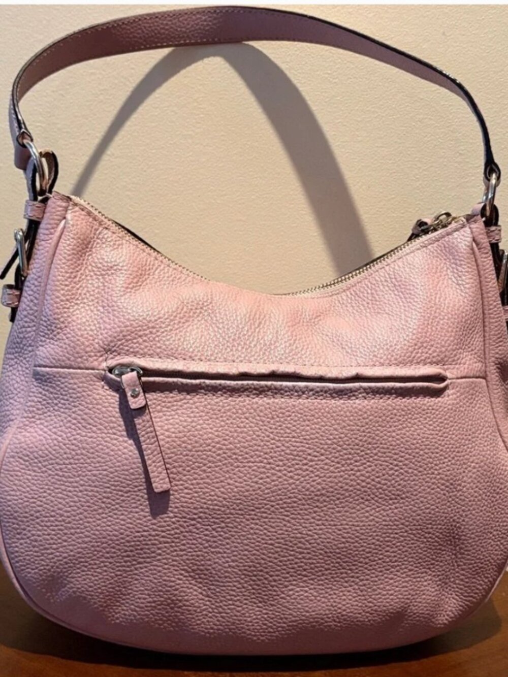 Kate Spade  hobo bag, shoulder bag, pebbled leather  pink   excellent condition
